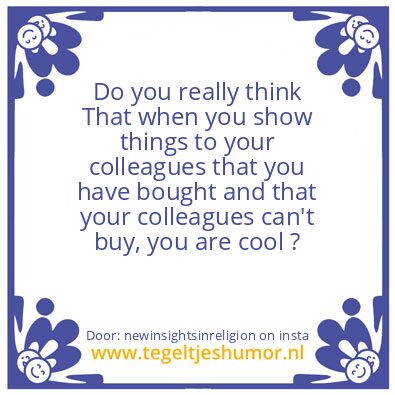 Tegeltje: Cool ?