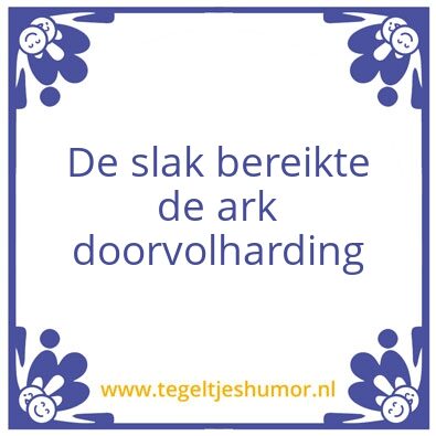 Tegeltje: Slak