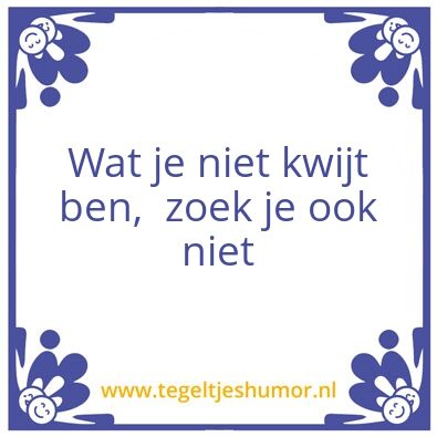 Tegeltje: Mijn tegel