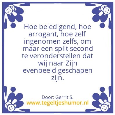 Tegeltje: Ik ben Gerrit.