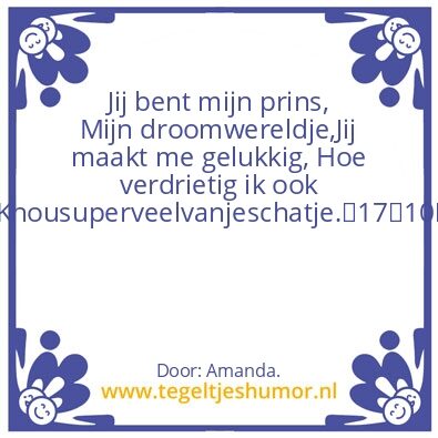 Tegeltje: Dionâ™¡