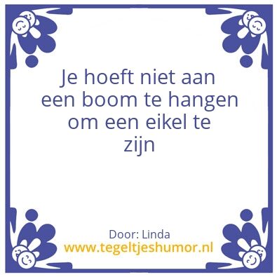 Tegeltje: Eikel