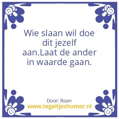 Tegeltje: Handen