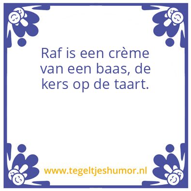 Tegeltje: creme