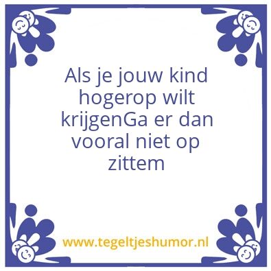 Tegeltje: Juf Ank