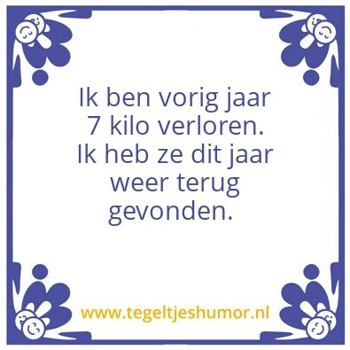 Tegeltje: Verloren