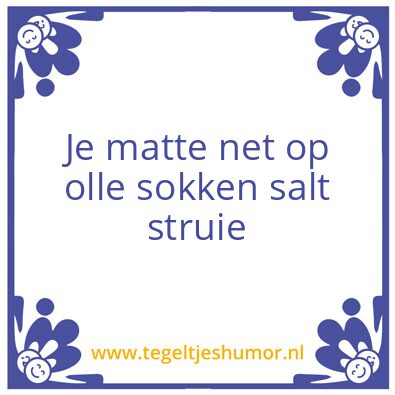 Tegeltje: Wieger