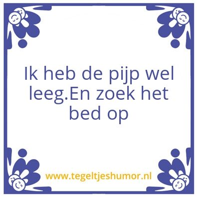 Tegeltje: welterusten