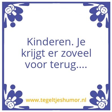 Tegeltje: Kinderen