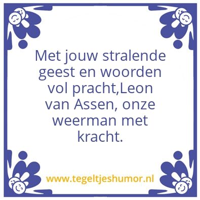 Tegeltje: Weatherman