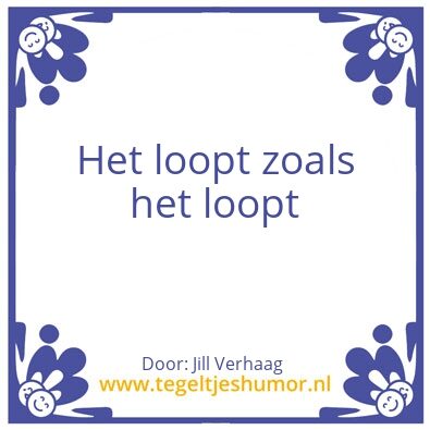 Tegeltje: –