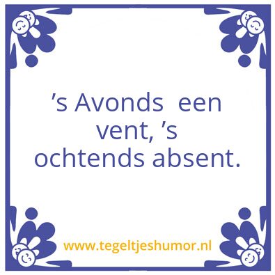 Tegeltje: Vent