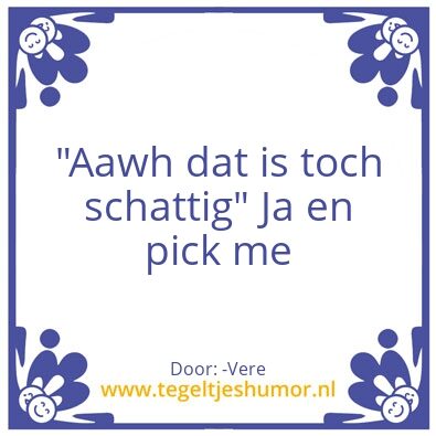 Tegeltje: .
