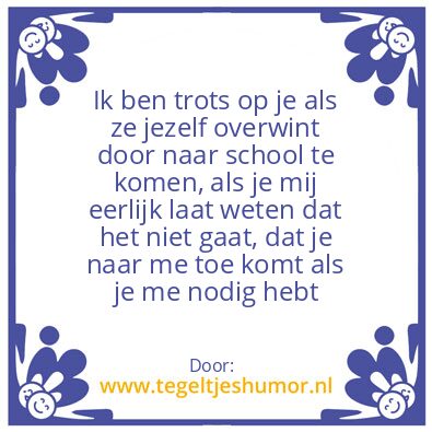 Tegeltje: Tegeltje