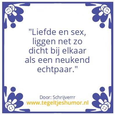 Tegeltje: Erotiek