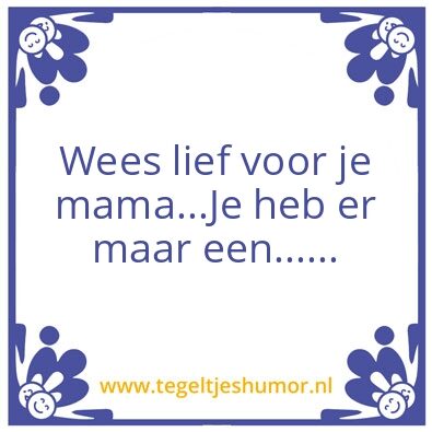 Tegeltje: Mama