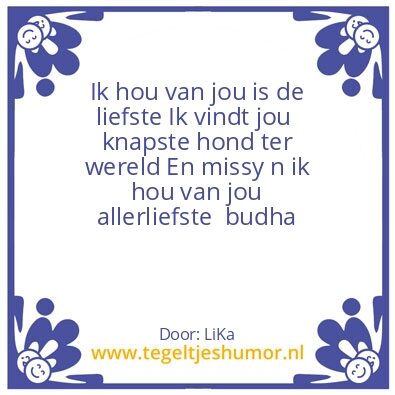 Tegeltje: Budha
