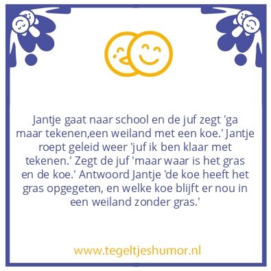 Tegeltje: Jantje
