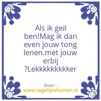 Tegeltje: .
