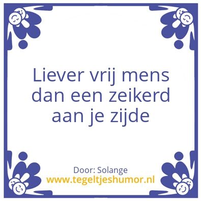 Tegeltje: Solange logica