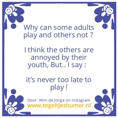 Tegeltje: But…