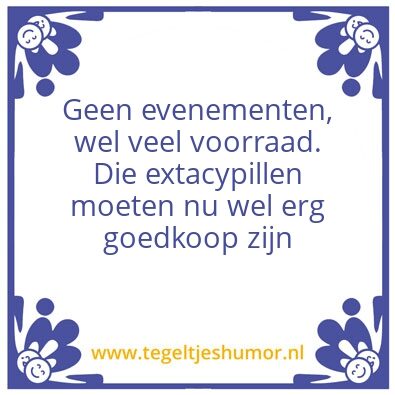 Tegeltje: Pillen