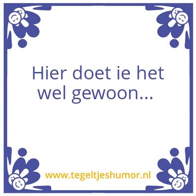 Tegeltje: CRS
