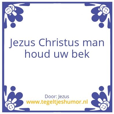 Tegeltje: Jezus aan de copyrighter