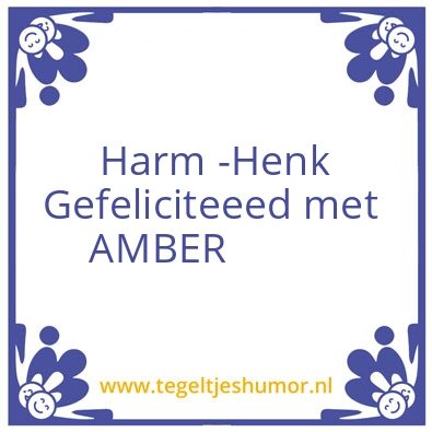 Tegeltje: Verjaardag