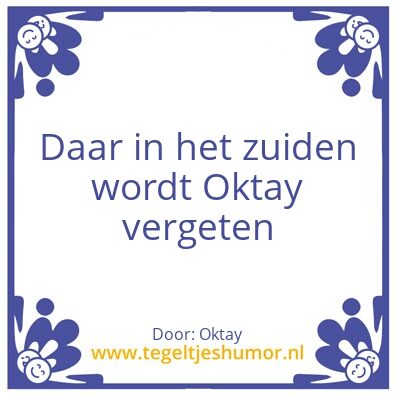 Tegeltje: Het Zuiden