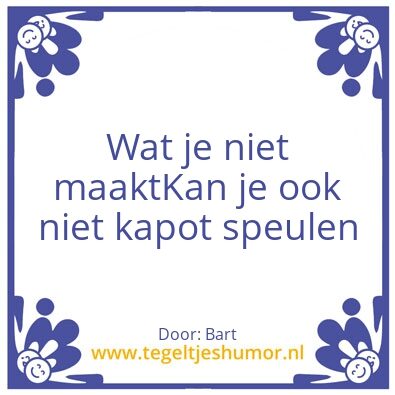 Tegeltje: Bart
