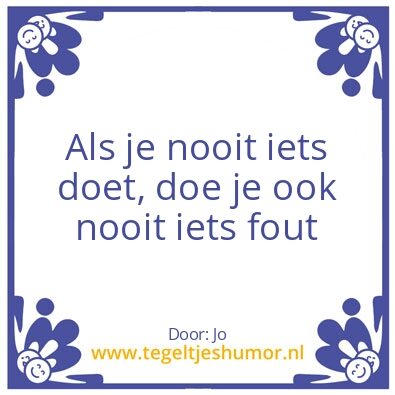 Tegeltje: spreuk