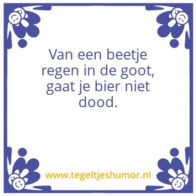Tegeltje: Regen