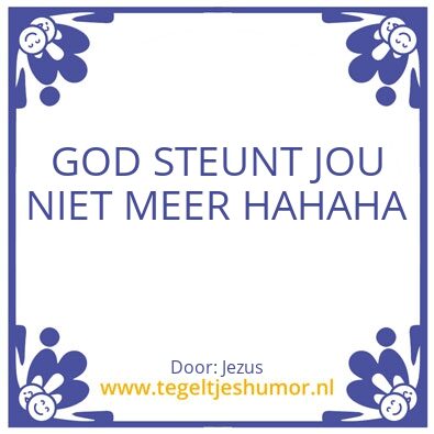Tegeltje: Jezus aan aarde