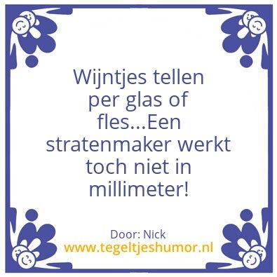 Tegeltje: Eenheid ðŸ˜œ