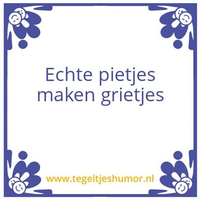 Tegeltje: Meisje