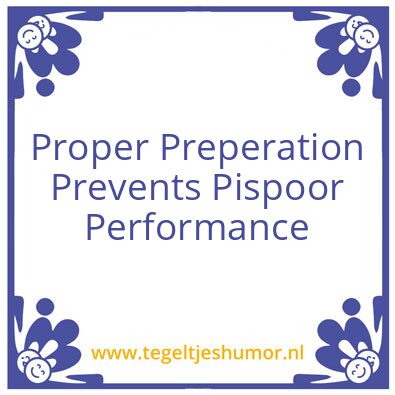 Tegeltje: 5 p’s