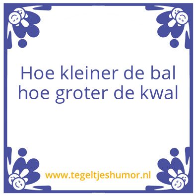 Tegeltje: bal