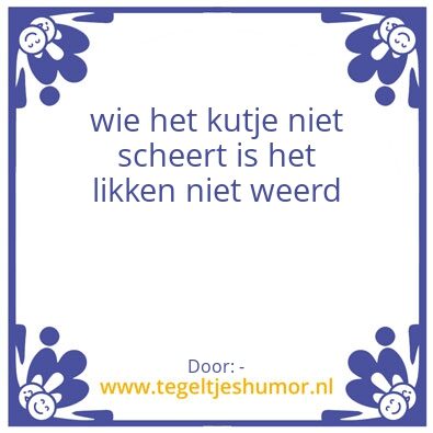 Tegeltje: –