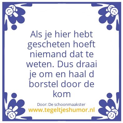 Tegeltje: Wc