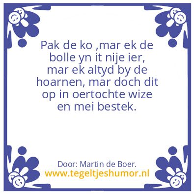 Tegeltje: Winsk