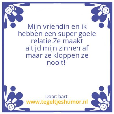 Tegeltje: Bart