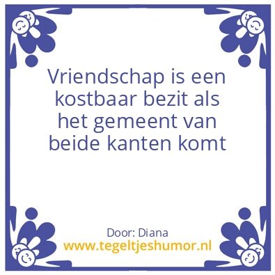 Tegeltje: Vriendschap