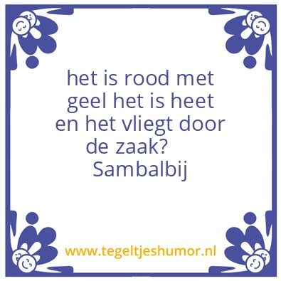 Tegeltje: raadsel
