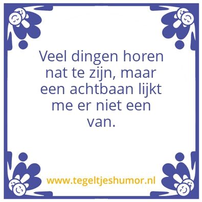 Tegeltje: Nat