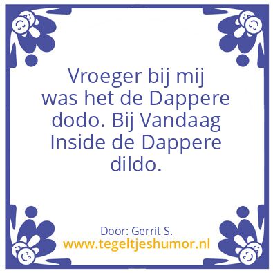 Tegeltje: Ik ben Gerrit.