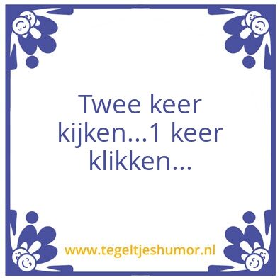 Tegeltje: Klikken