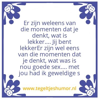 Tegeltje: Nice