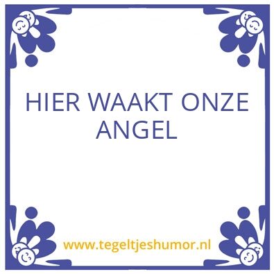 Tegeltje: Angel