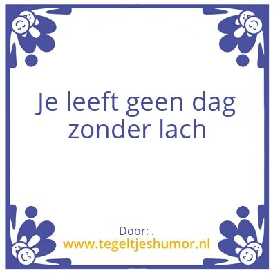 Tegeltje: .